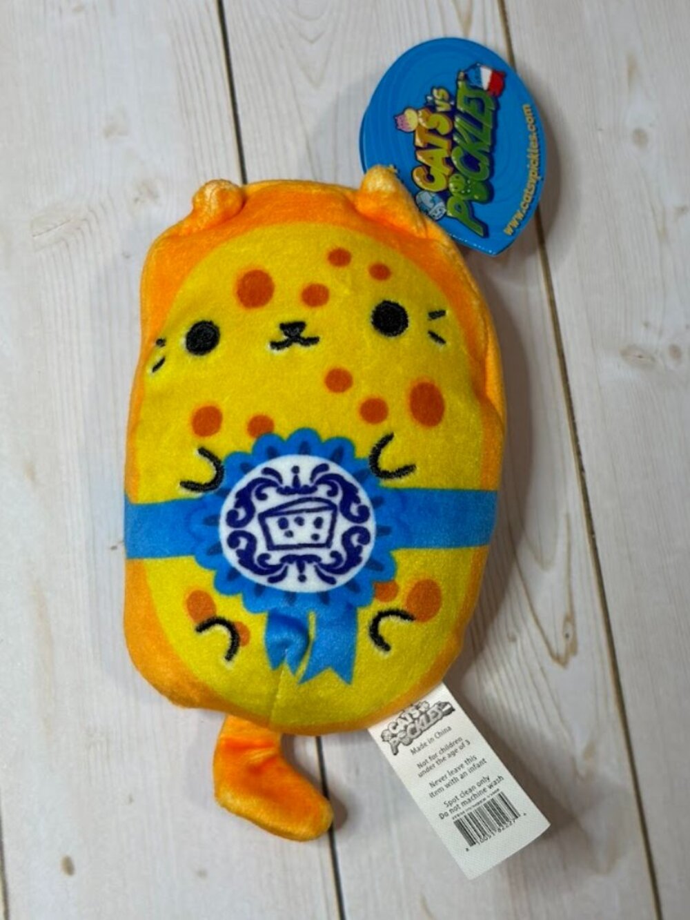 4 for $12 Cats vs Pickles Fromage #250 French Cheese Cat Plush 4" NWT